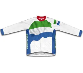 Sierra Leone Flag Winter Thermal Cycling Jersey