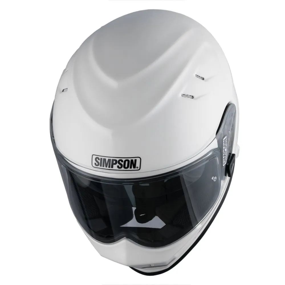 Simpson Venom 06 Plain Helmet - White