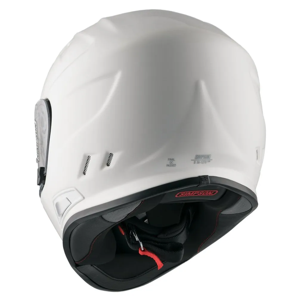 Simpson Venom 06 Plain Helmet - White