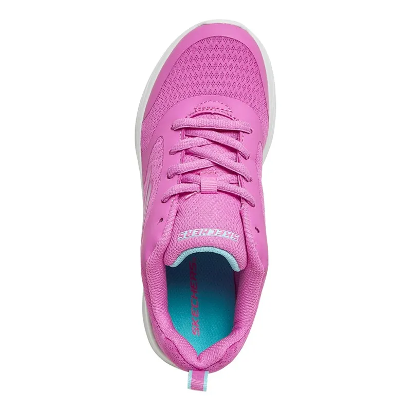 SKECHERS Girls Go Run 400 Runner Reset Trainers Pink/Aqua