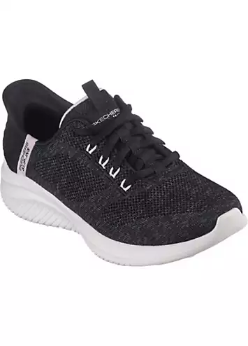 Skechers Ladies Black Slip-ins Ultra Flex 3.0 Trainers | Grattan