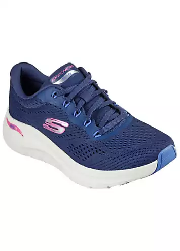 Skechers Ladies Blue Arch Fit 2.0 Big League Trainers | Grattan