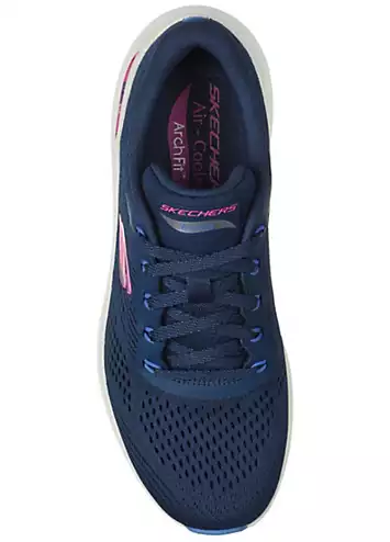 Skechers Ladies Blue Arch Fit 2.0 Big League Trainers | Grattan