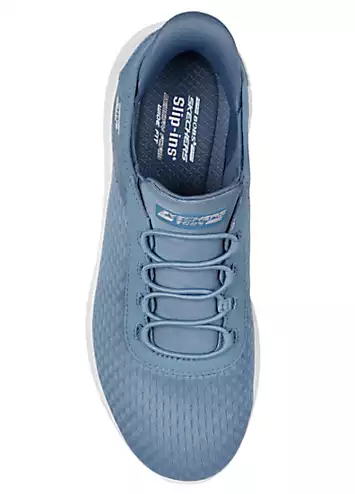 Skechers Silt Blue Bobs Squad Chaos in Colour Trainers | Grattan