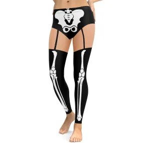 Skeleton Shorts Leggings