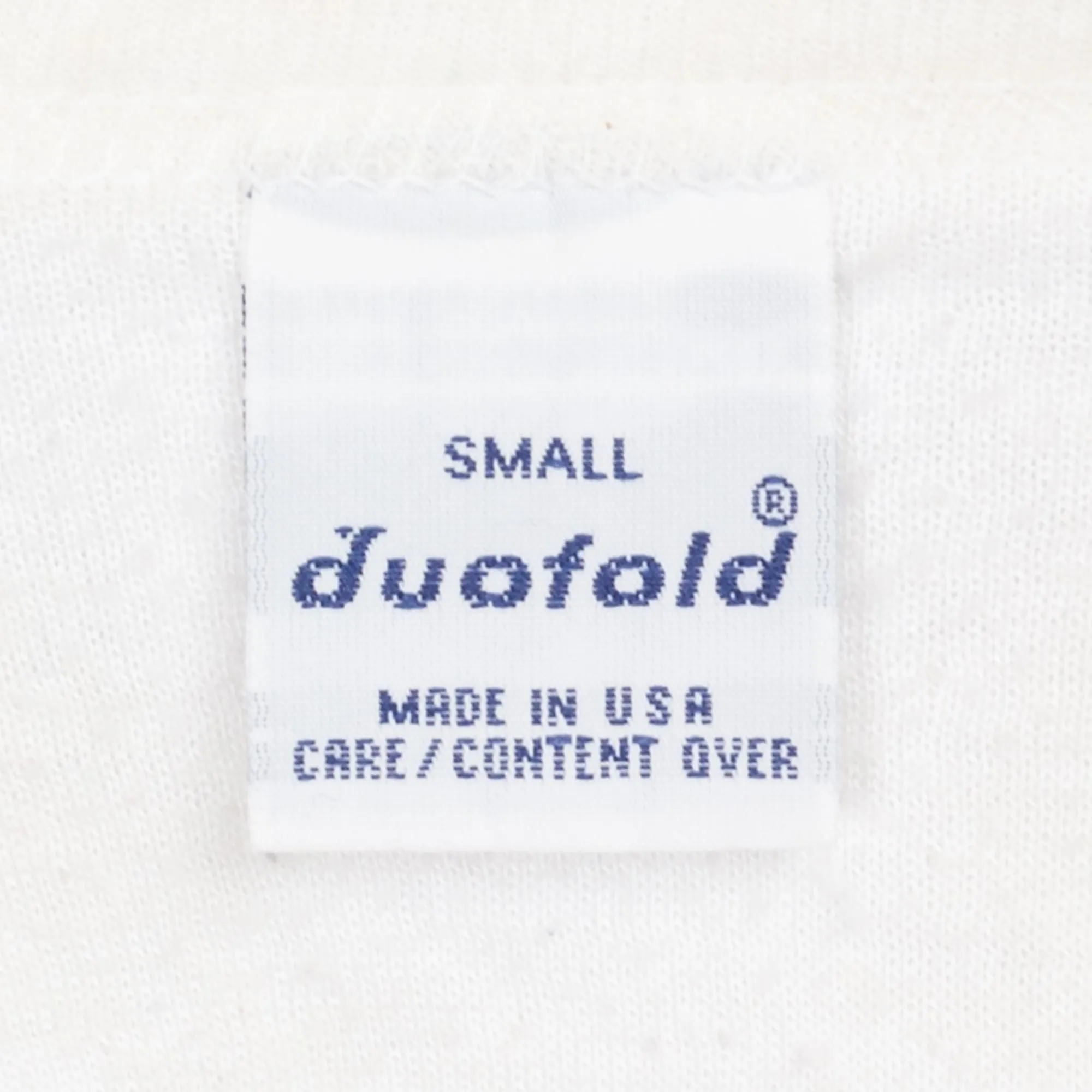 Small 90s Duofold White Thermal Base Layer Shirt