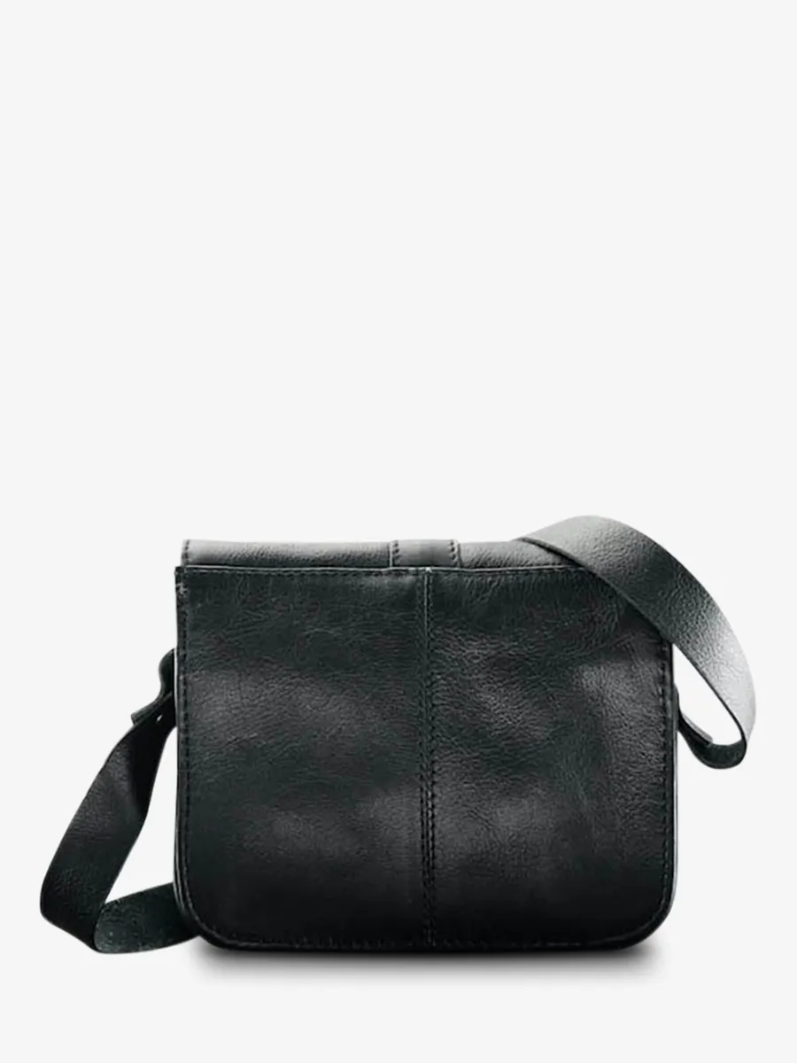 small leather shoulder bag for woman Black - L'Essentiel Black | PAUL MARIUS