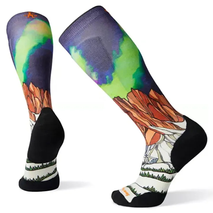 Smartwool PhD Ski Light Wlite Pattern Socks Mens