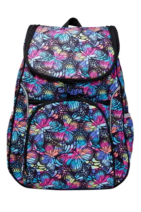 Smiggle Black Vivid Access Backpack with Reflective Tape