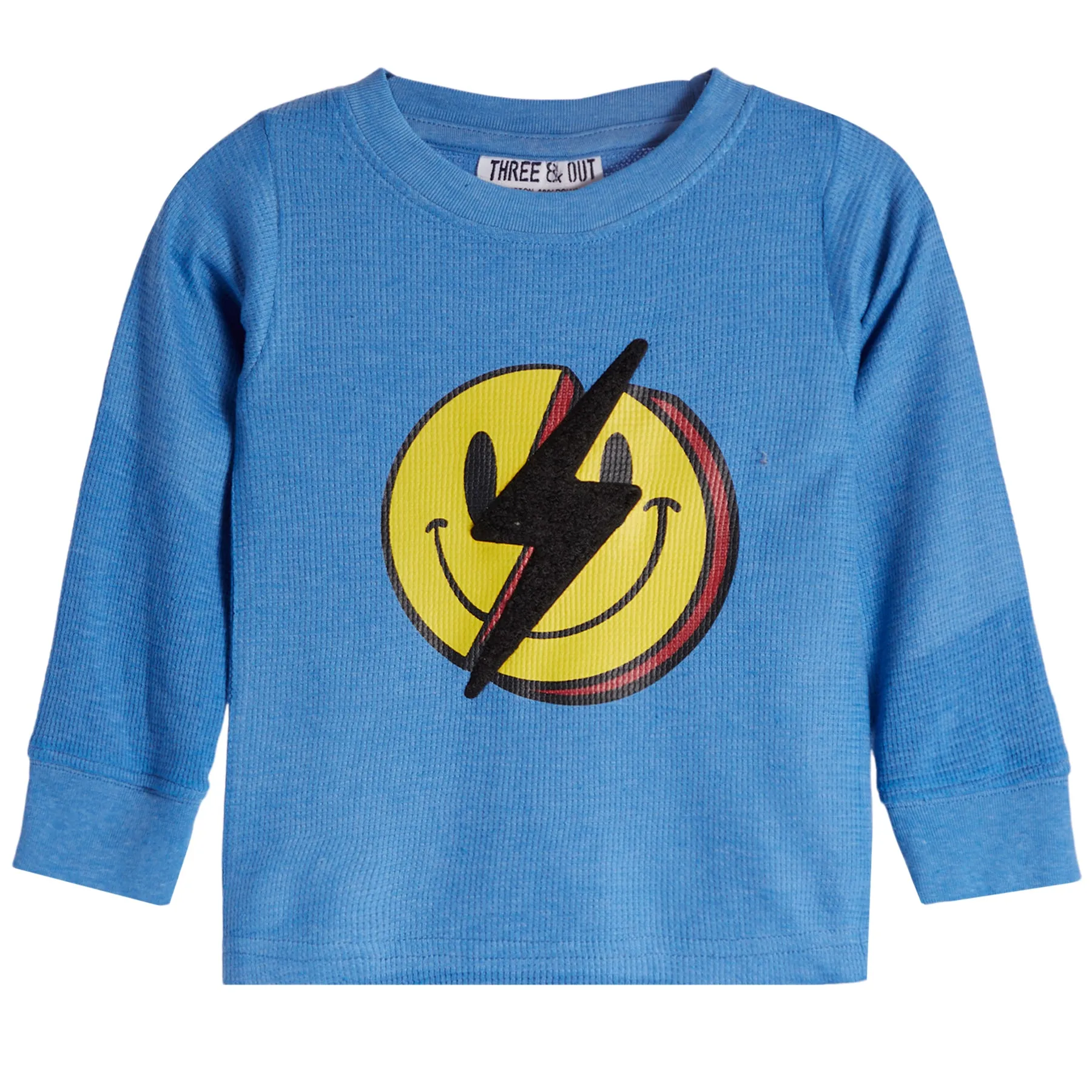 Smiley Lightning Bolt Thermal Tee