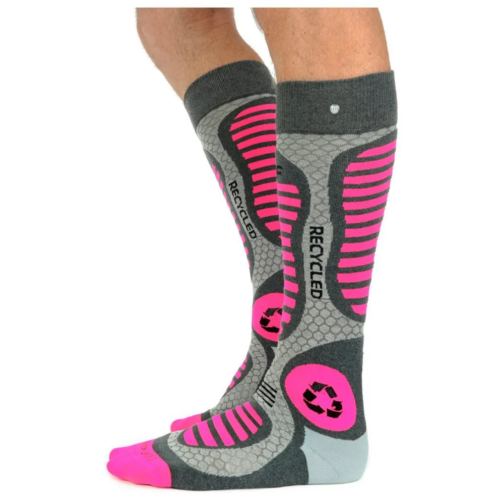 Socks La Chaussette de France ---Ski Recycled Gris Rose