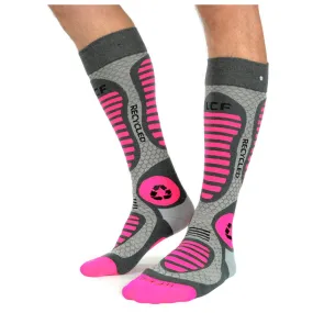 Socks La Chaussette de France ---Ski Recycled Gris Rose