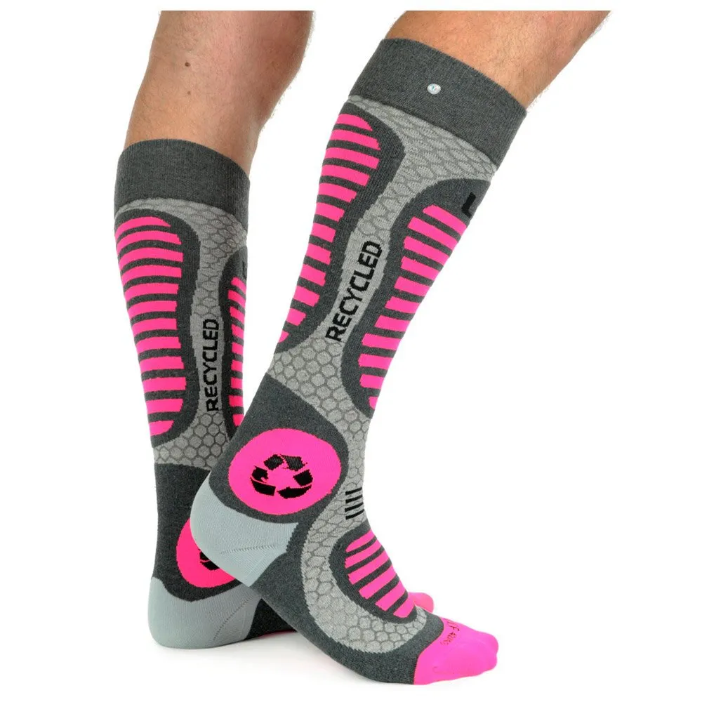 Socks La Chaussette de France ---Ski Recycled Gris Rose