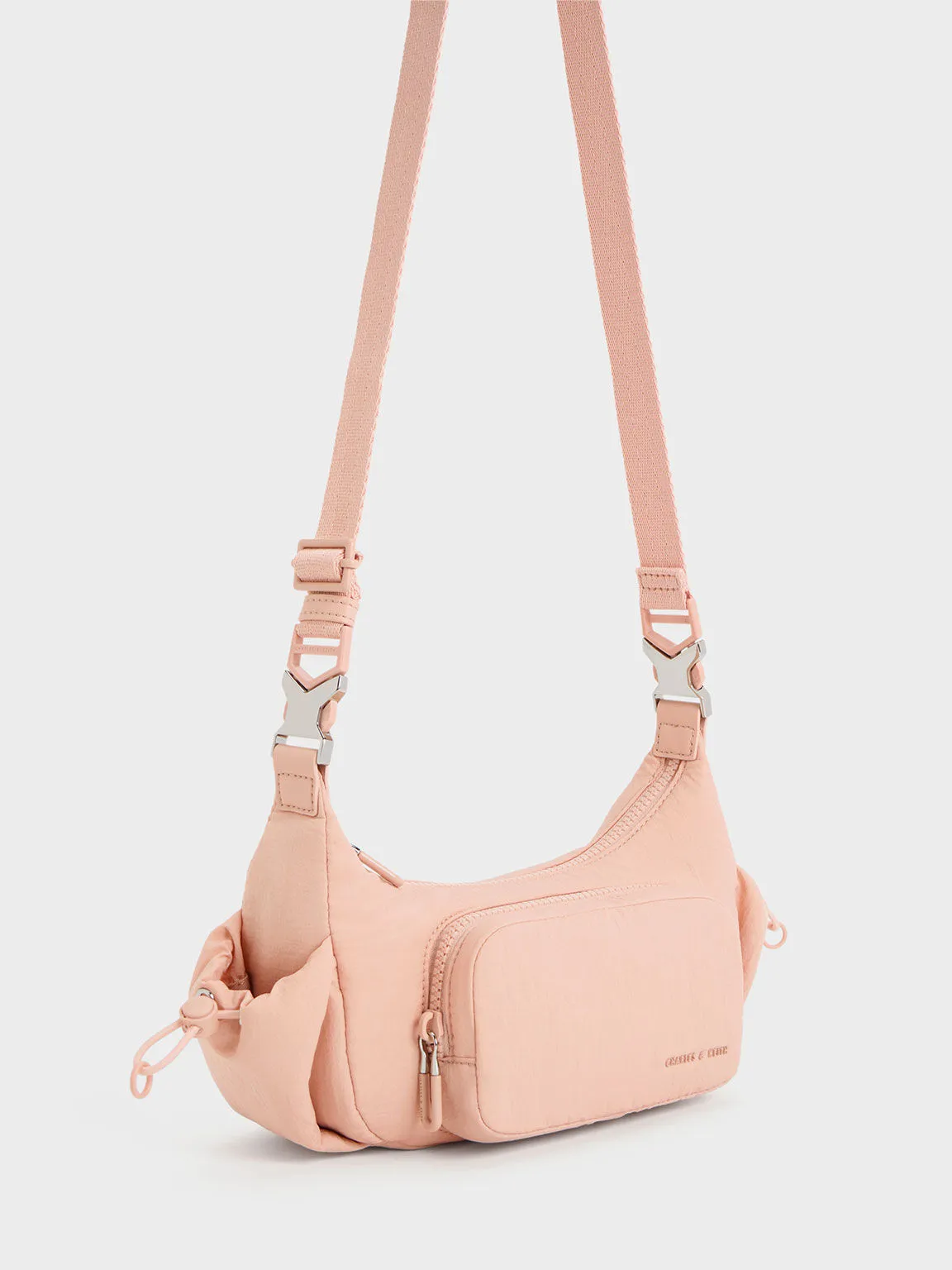 Soleil Nylon Shoulder Bag - Pink