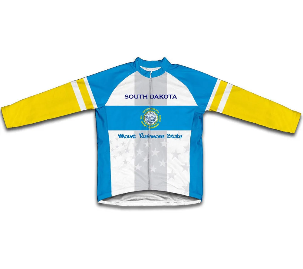 South Dakota Flag Winter Thermal Cycling Jersey