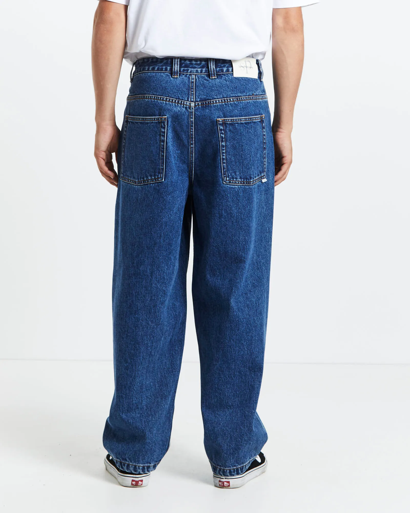 Spencer Project Wide Boy Jeans 90's Rinse Wash Blue