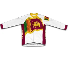 Sri Lanka Flag Winter Thermal Cycling Jersey