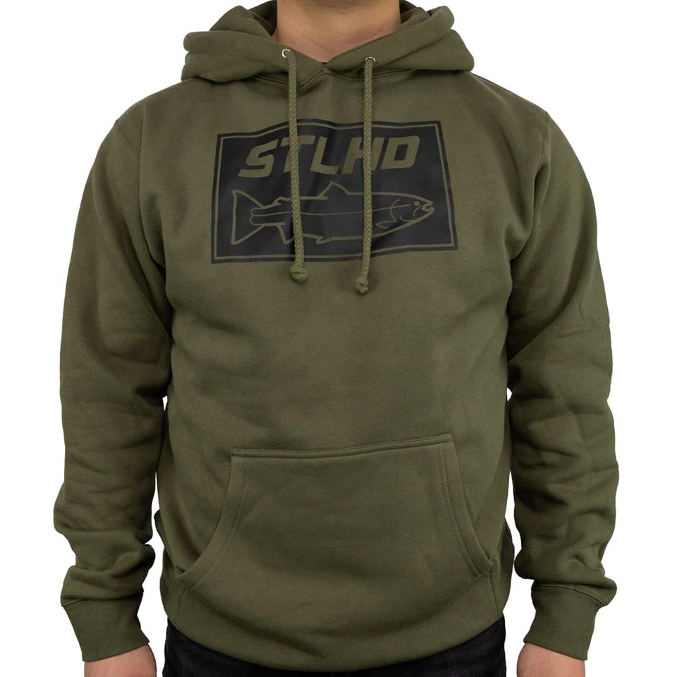 STLHD Men's Tidewater Premium Hoodie in Army Green