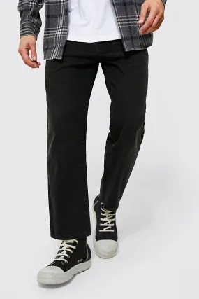 Straight Leg Rigid Cropped Jeans