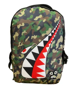 Streetz Watchin Army Camo Shark Backpack