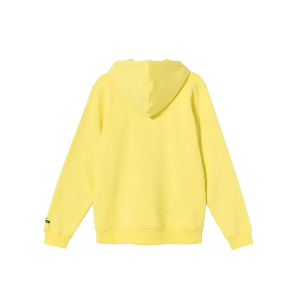 Stussy 8 Ball Man Embroidered Hoodie Lemon 118406