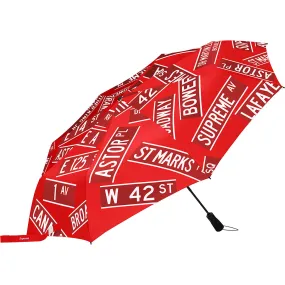 Supreme ShedRain Street Signs Umbrella Red