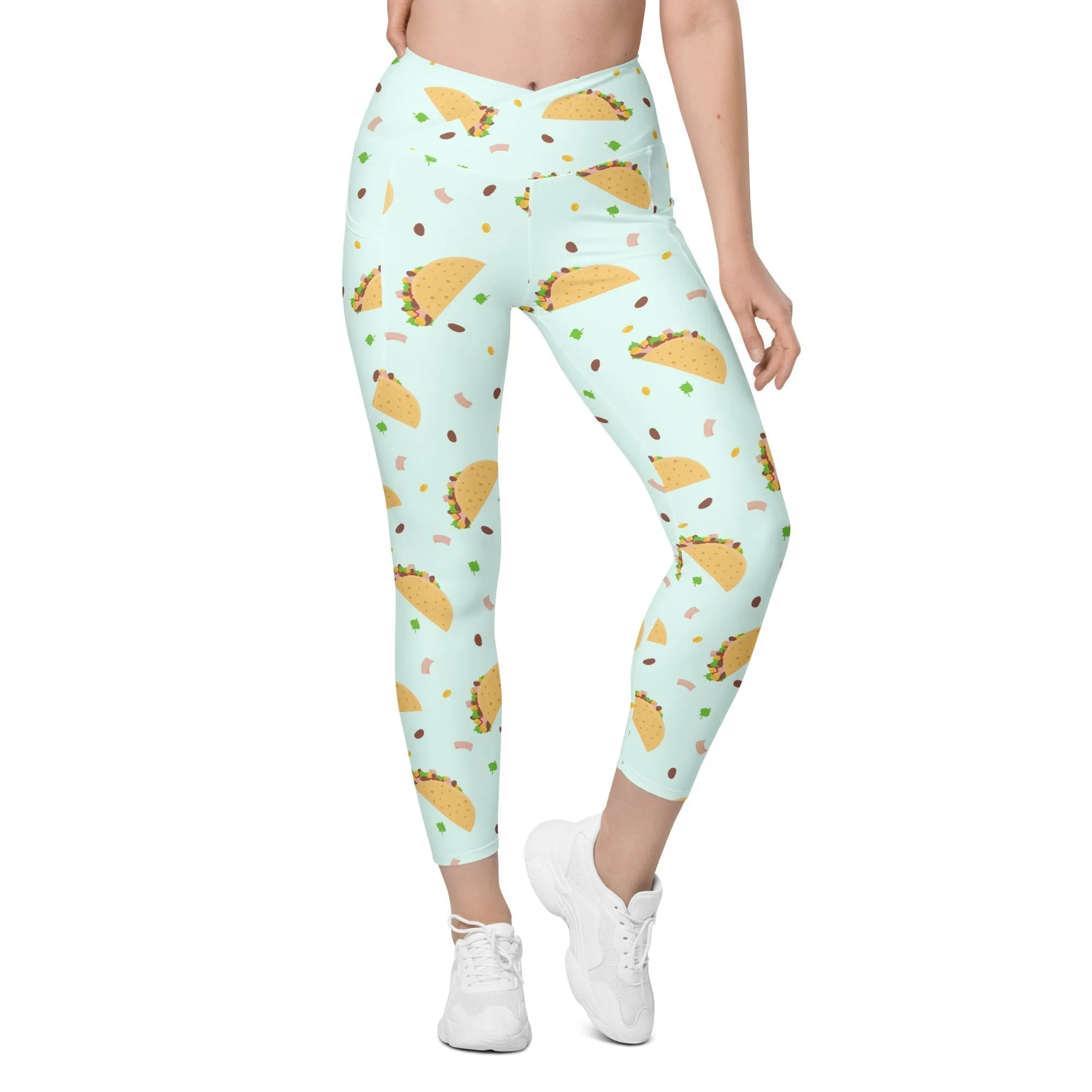 Tacos Crossover Leggings With Pockets