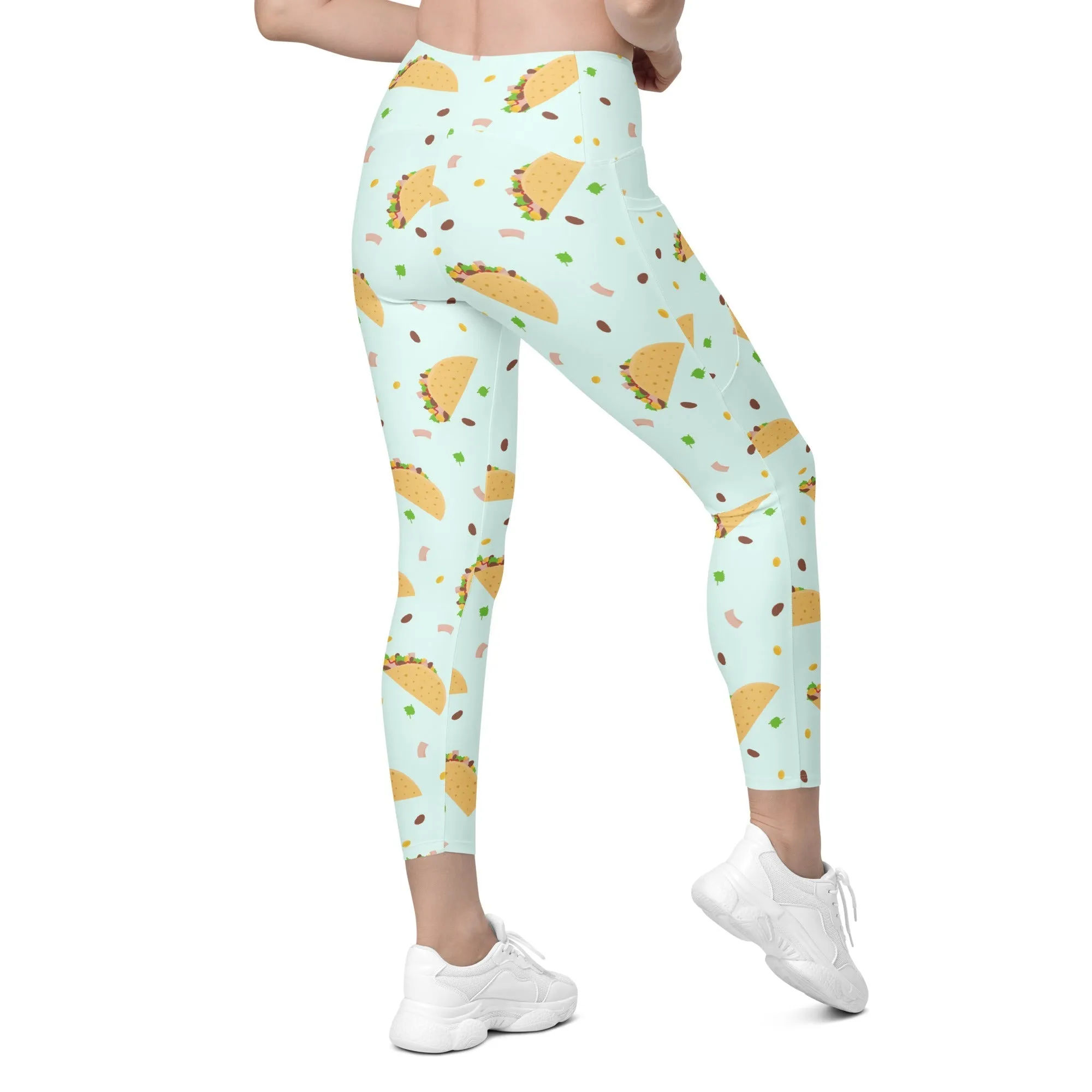 Tacos Crossover Leggings With Pockets