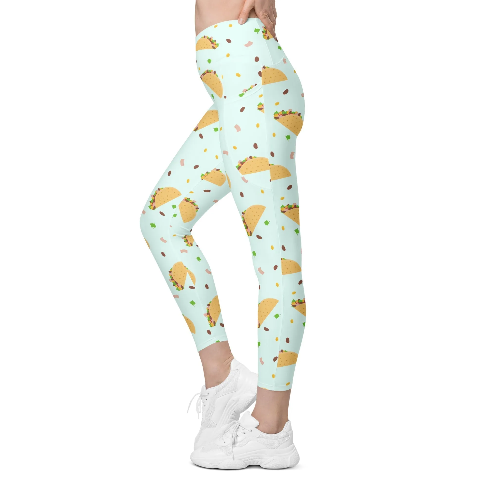 Tacos Crossover Leggings With Pockets