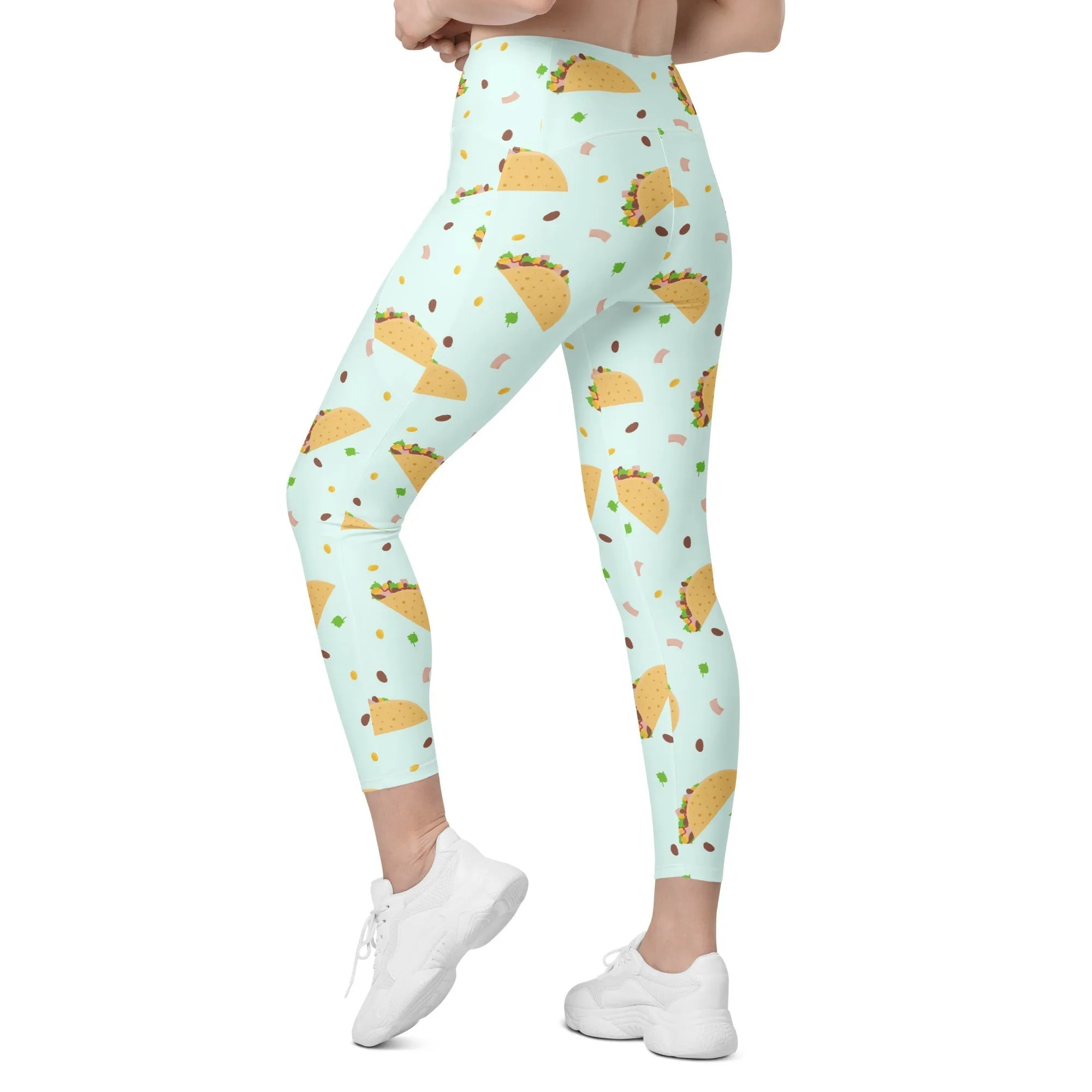 Tacos Crossover Leggings With Pockets