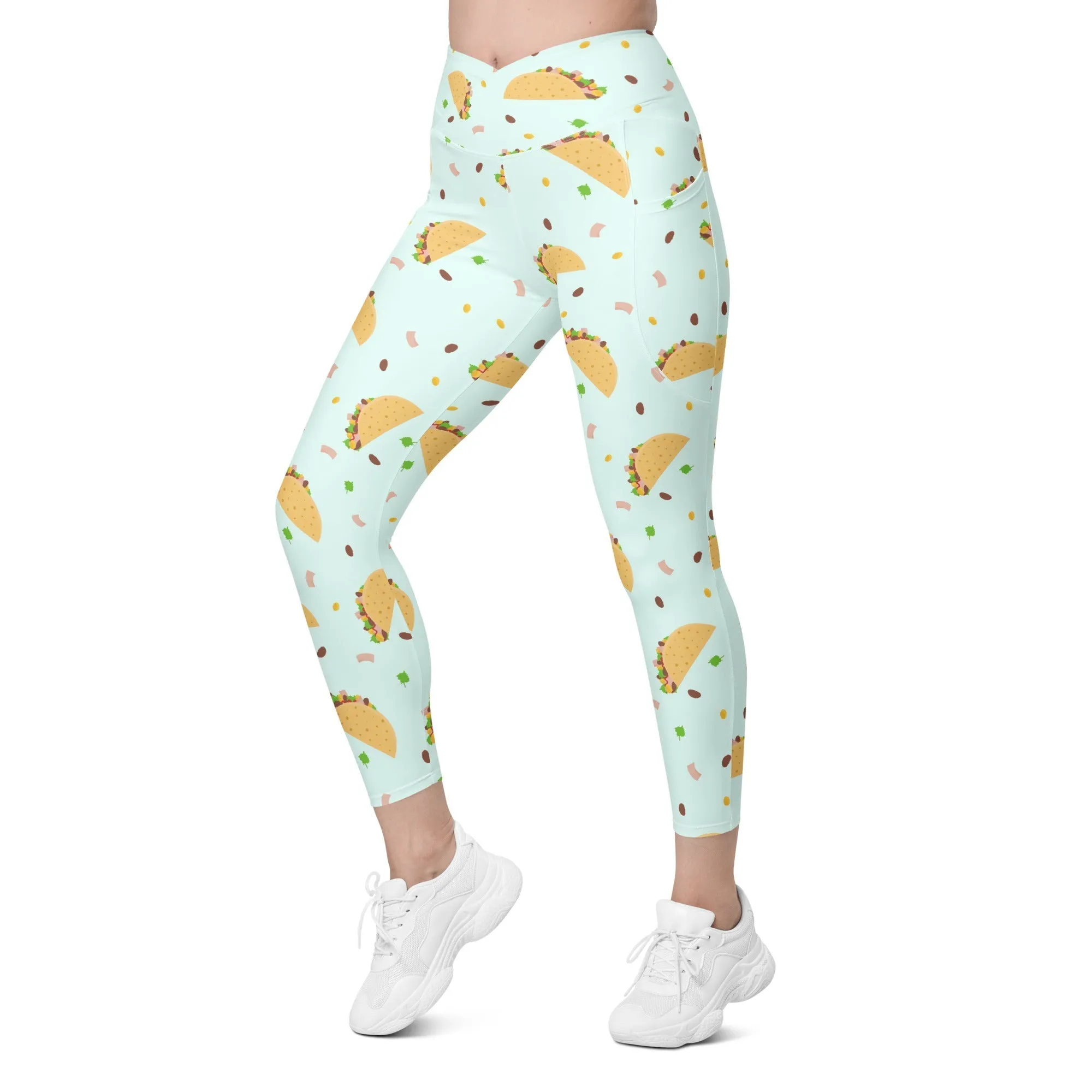 Tacos Crossover Leggings With Pockets