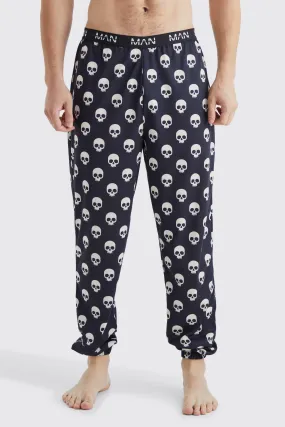 Tall Skeleton Print Lounge Joggers