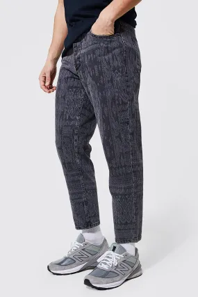 Tapered Fit Rigid Bandana Jeans