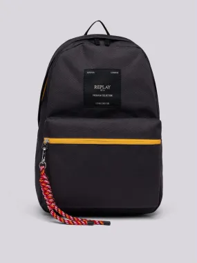 TECHNICAL FABRIC BACKPACK WITH PENDANT DETAIL