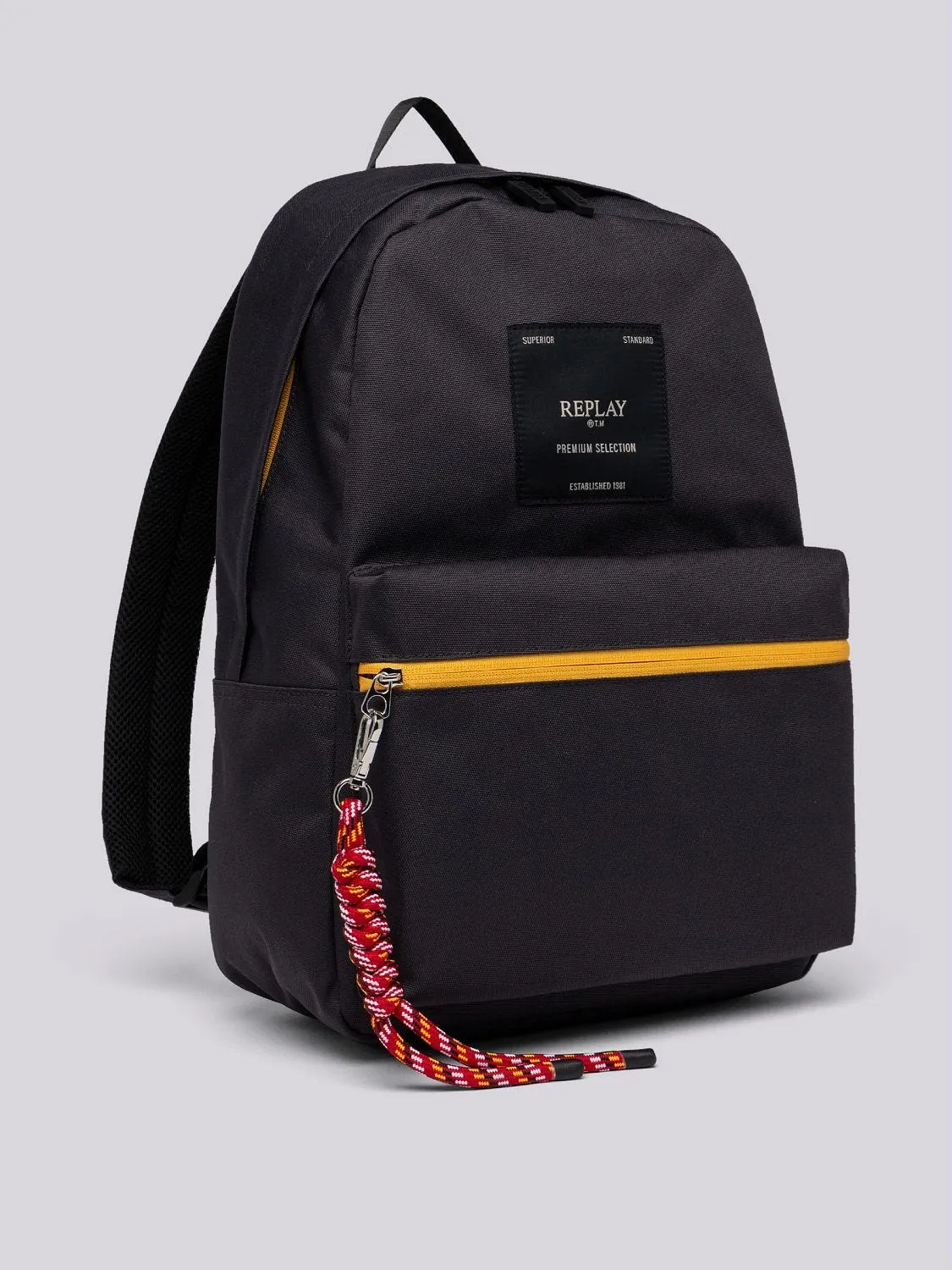 TECHNICAL FABRIC BACKPACK WITH PENDANT DETAIL