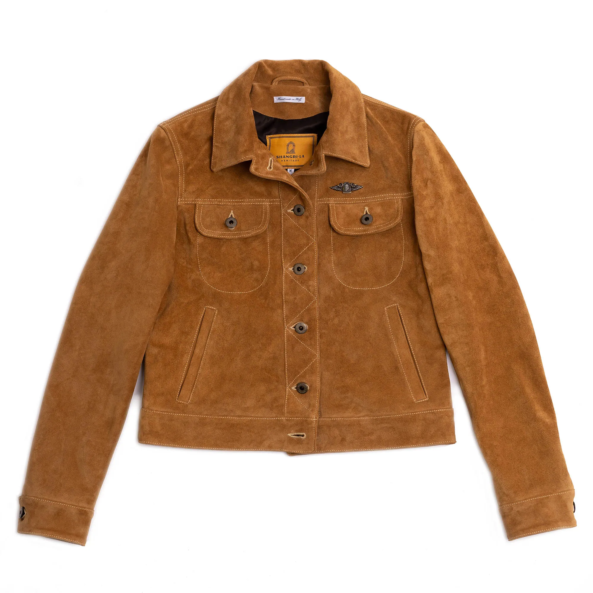 Terracotta Women's Sabbia Suede Jacket - Shangri-la Heritage