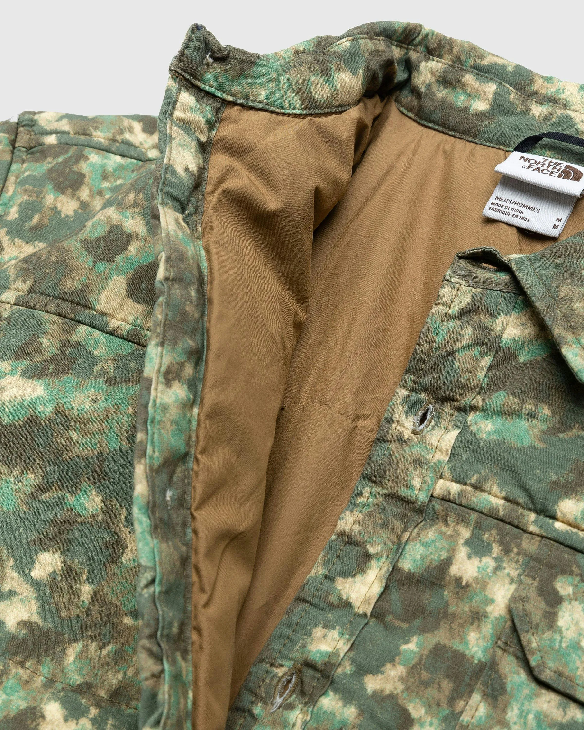 The North Face – M66 Utility Rain Jacket Military Olive/Stippled Camo Print | Highsnobiety Shop