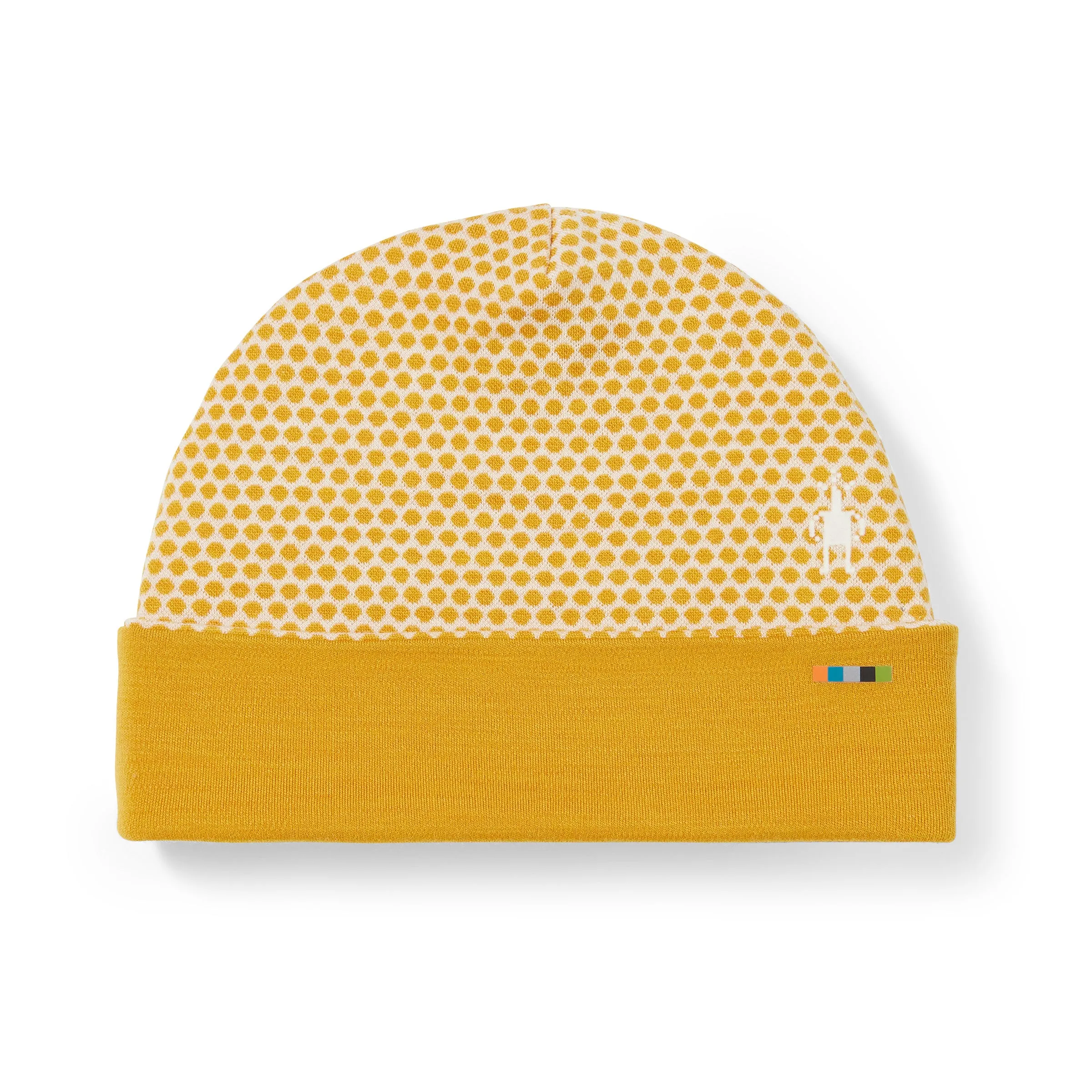 Thermal Merino Reversible Pattern Cuffed Beanie (K79 - Honey Gold Dot)