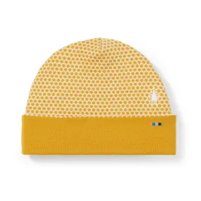 Thermal Merino Reversible Pattern Cuffed Beanie (K79 - Honey Gold Dot)