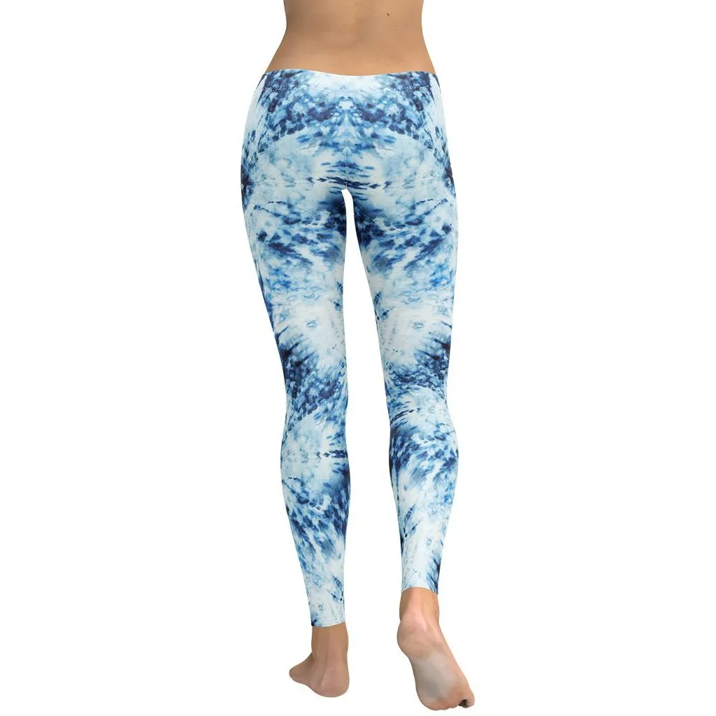 Tie Dye Indigo Leggings