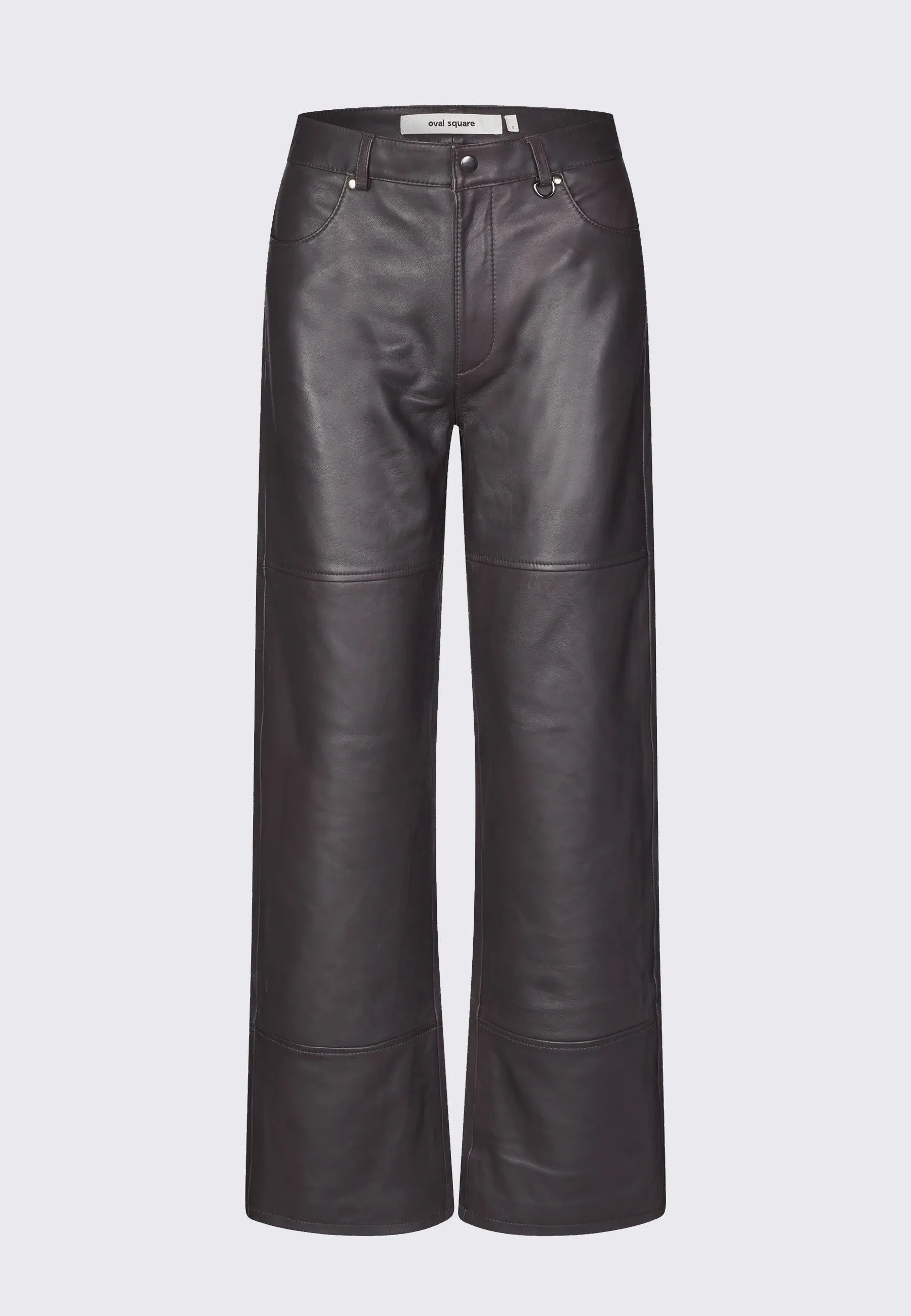 Time Leather Trousers - Chocolate Torte