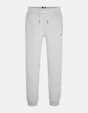 Tommy Hilfiger Kids Boys Grey Ribbed Waist Heathered Joggers