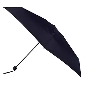 Totes ECO-BRELLA® Miniflat Navy Thin Handbag Umbrella | Kaleidoscope