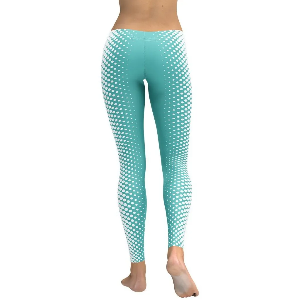 Turquoise Optical Illusion Leggings