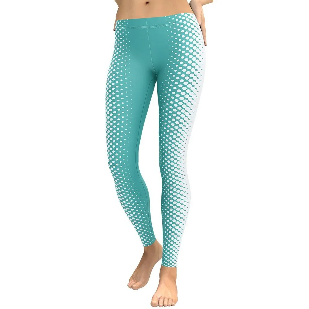 Turquoise Optical Illusion Leggings