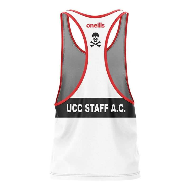 UCC Staff Athletic Club Women's Fit Athletics Vest White