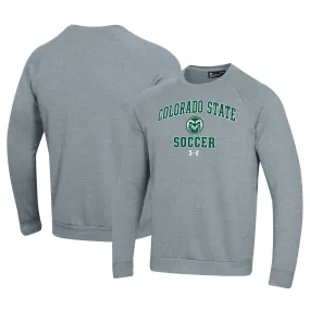 Under Armour Colorado State Rams Gray Soccer All Day Arch Fleece Pullover Sweatshirt