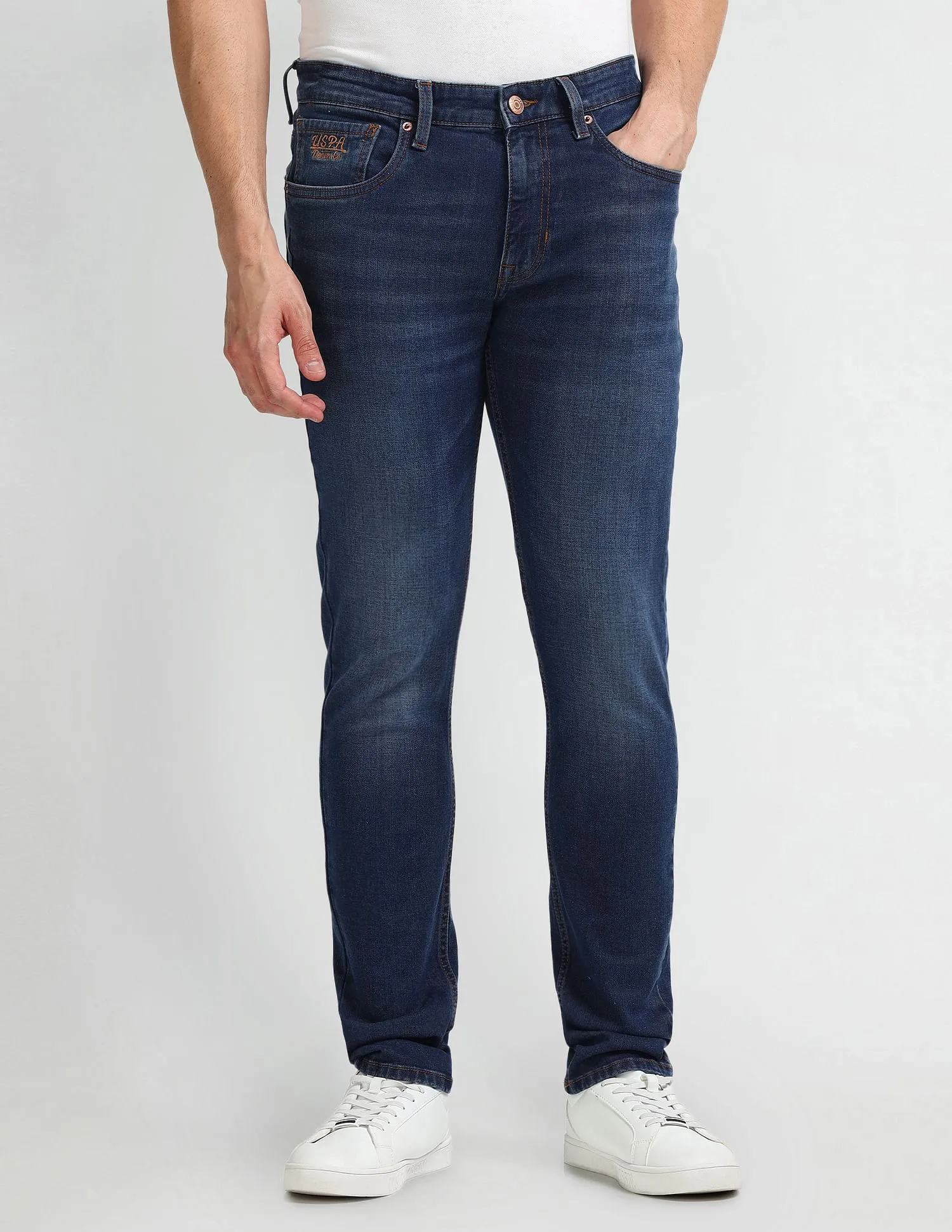 U.S. Polo Assn. Denim Co. Brandon Slim Tapered Blue Jeans