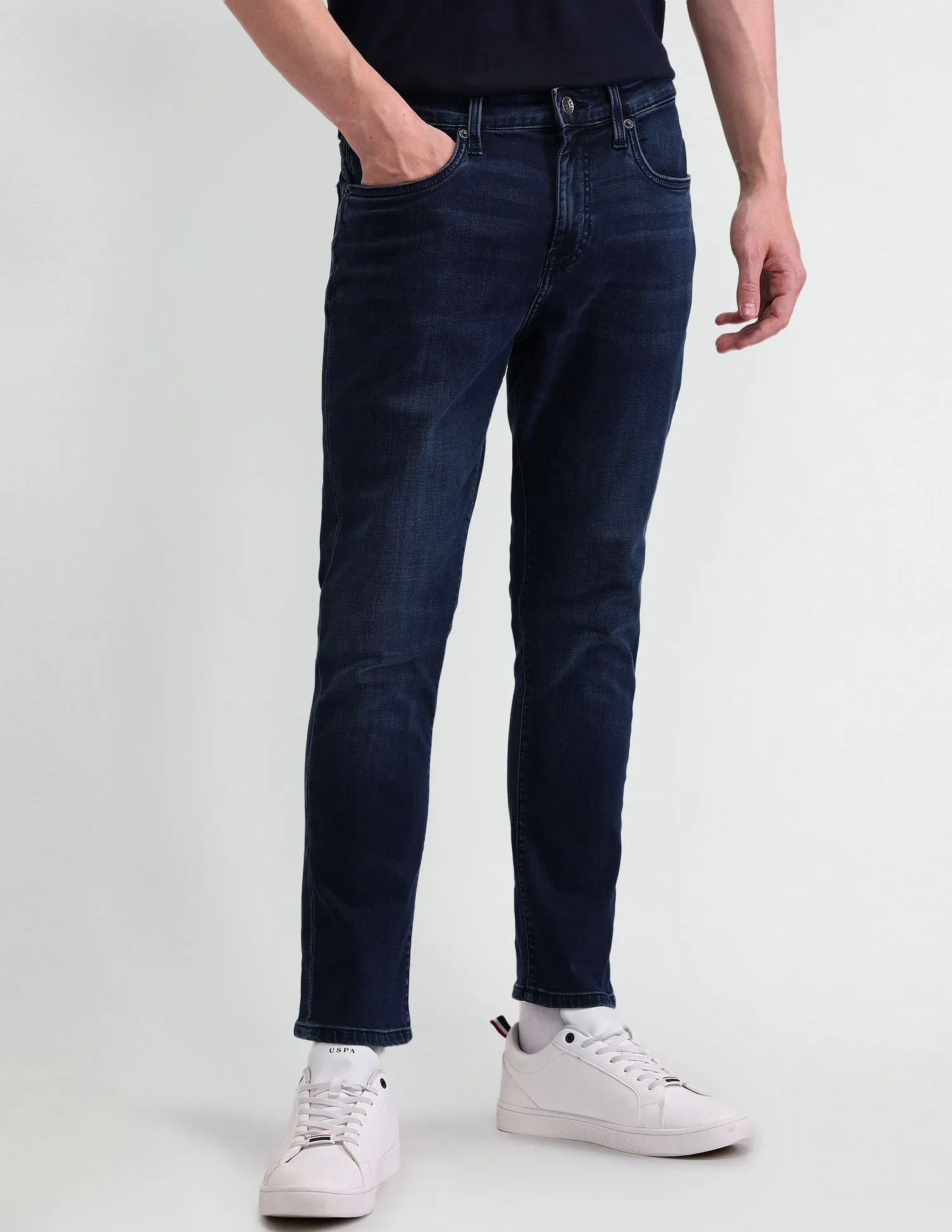 U.S. Polo Assn. Denim Co. Henry Tapered Cropped Blue Jeans