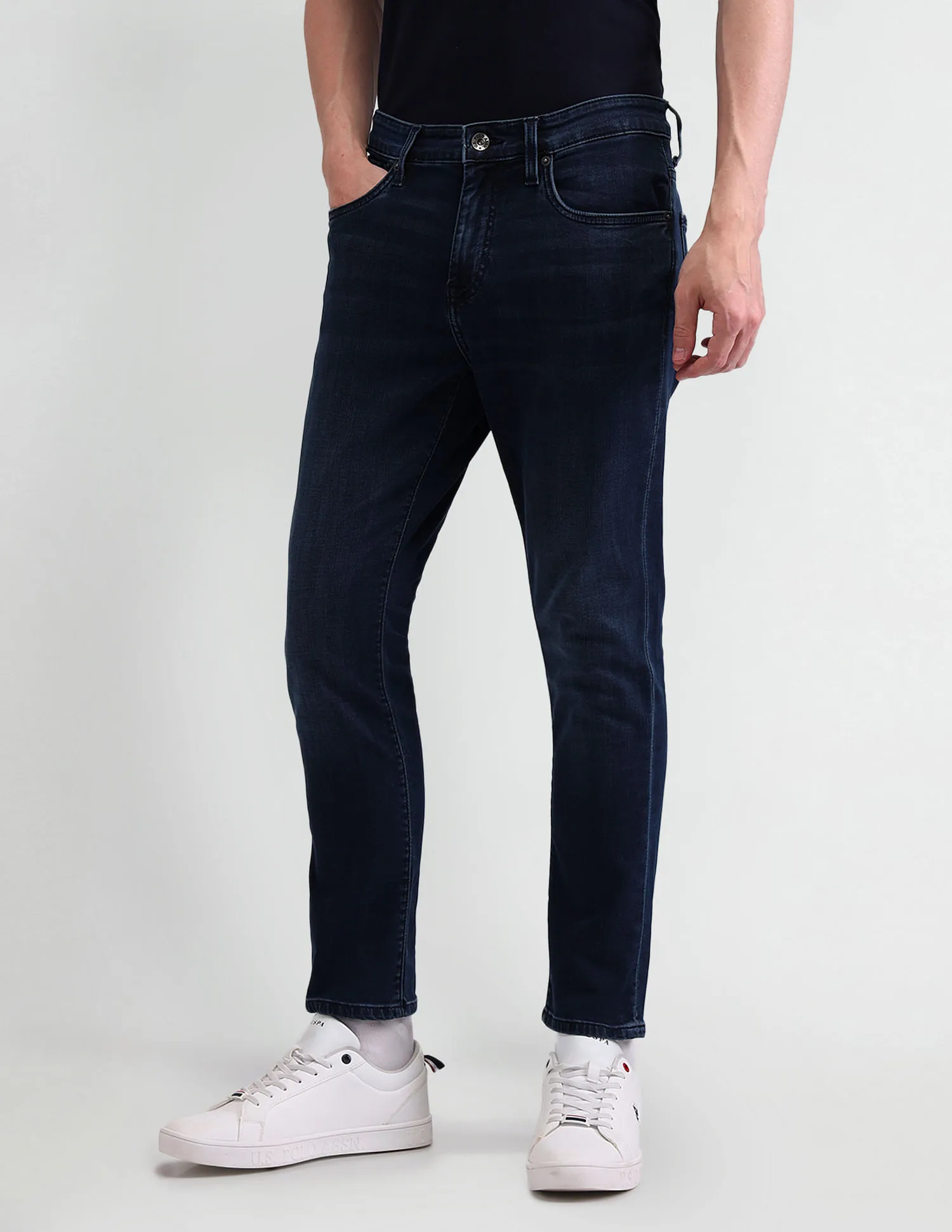 U.S. Polo Assn. Denim Co. Henry Tapered Cropped Blue Jeans